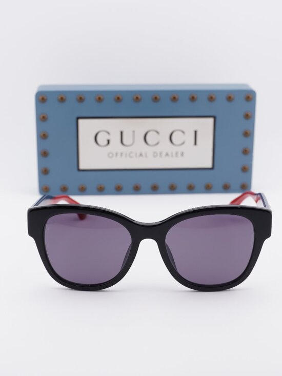 Gucci GG1866SK 004 Square Sunglasses – Black/Blue /Violet main image 5
